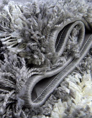 Pebble Gray 5' 3 x 8' Soft Touch Shag Rectangle Area Rug Thick Soft Touch Fluffy & Plush Shaggy Pile