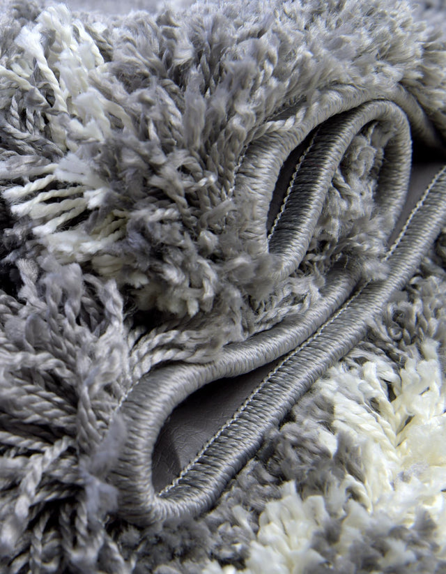 Pebble Gray 5' 3 x 8' Soft Touch Shag Rectangle Area Rug Thick Soft Touch Fluffy & Plush Shaggy Pile