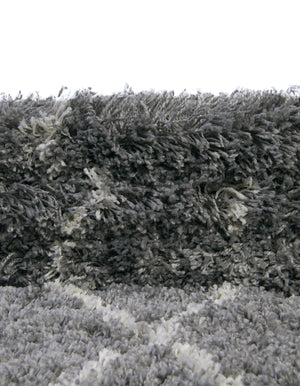 Pebble Gray 5' 3 x 8' Soft Touch Shag Rectangle Area Rug Thick Soft Touch Fluffy & Plush Shaggy Pile