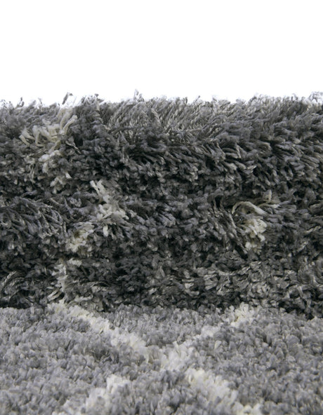 Pebble Gray 5' 3 x 8' Soft Touch Shag Rectangle Area Rug Thick Soft Touch Fluffy & Plush Shaggy Pile 100% Polypropylene Unique Carpet for Modern Home Interiors for Sale at Rug Engine