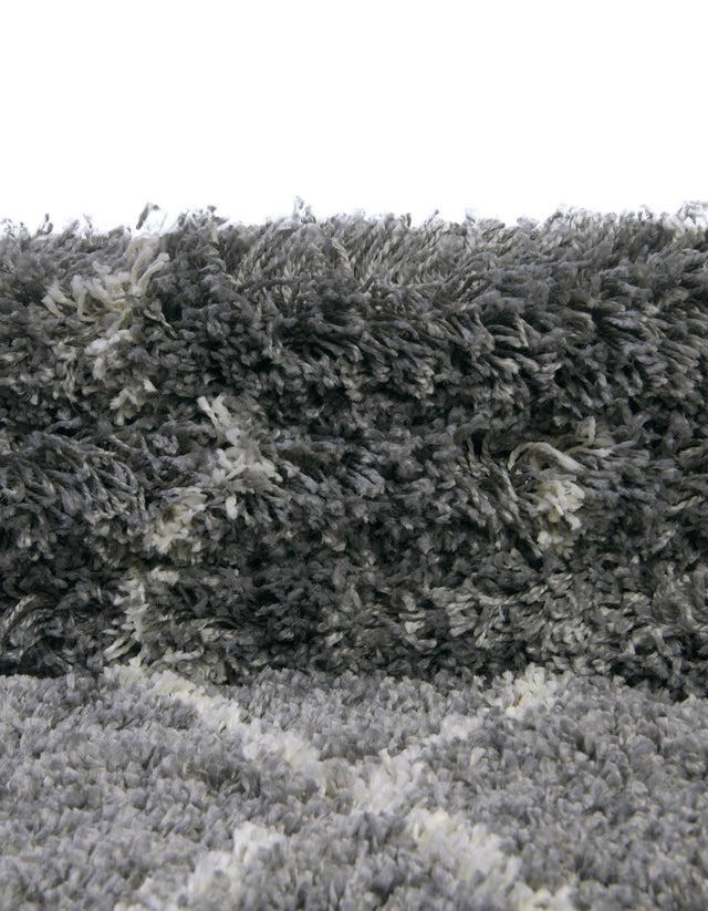 Pebble Gray 5' 3 x 8' Soft Touch Shag Rectangle Area Rug Thick Soft Touch Fluffy & Plush Shaggy Pile