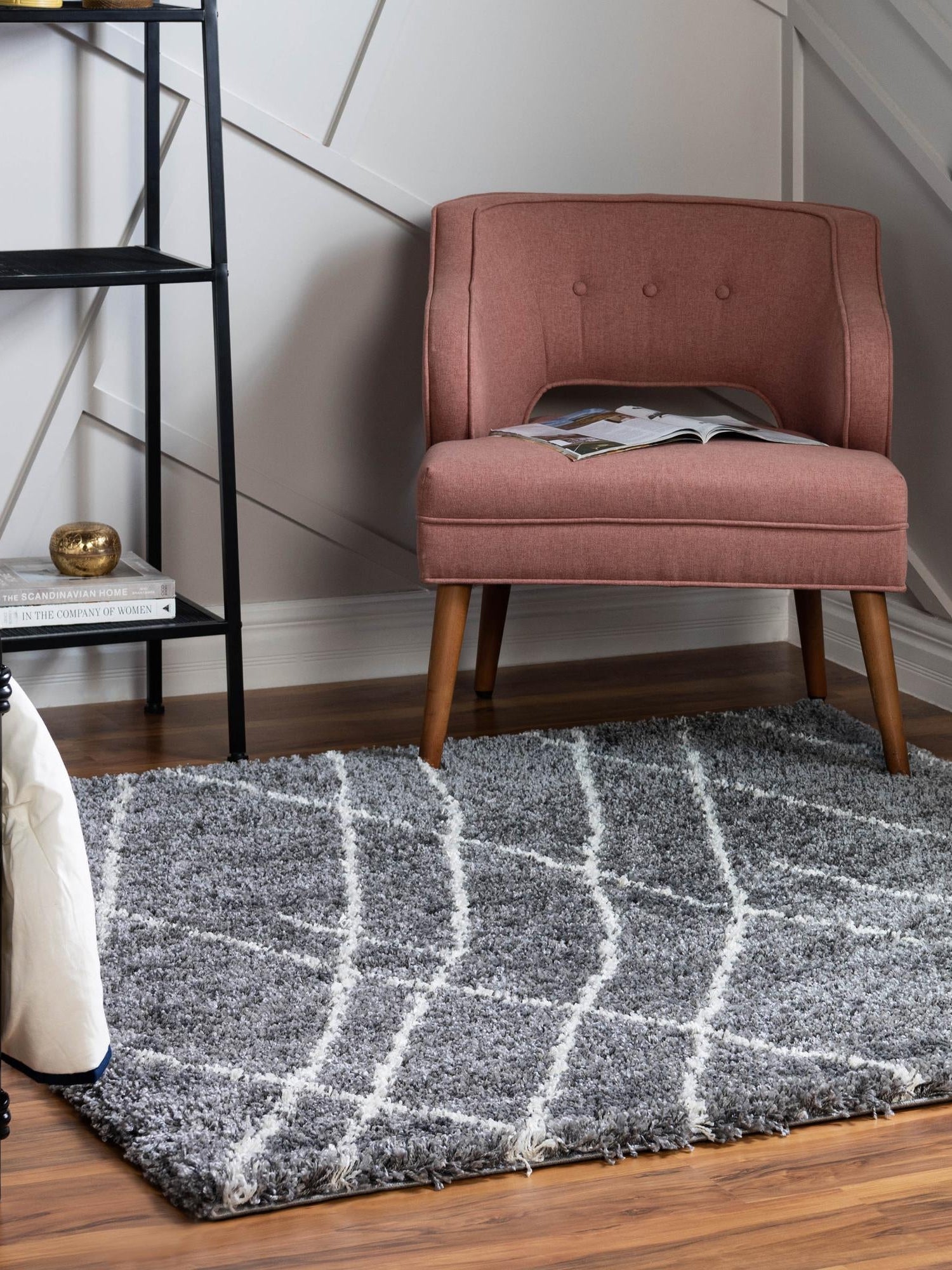 Pebble Gray 7' 10 x 7' 10 Soft Touch Shag Square Area Rug Thick Soft Touch Fluffy & Plush Shaggy Pile 100% Polypropylene Unique Carpet for Modern Home Interiors for Sale at Rug Engine