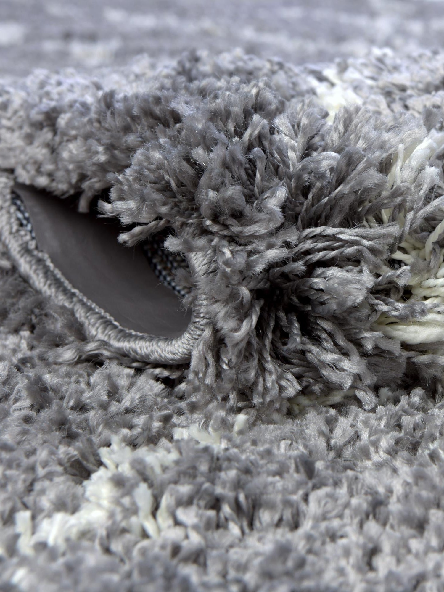 Pebble Gray 7' 10 x 7' 10 Soft Touch Shag Square Area Rug Thick Soft Touch Fluffy & Plush Shaggy Pile 100% Polypropylene Unique Carpet for Modern Home Interiors for Sale at Rug Engine