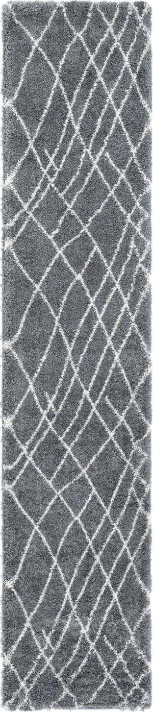 Pebble Gray 2' 7 x 13' 1 Soft Touch Shag Runner Area Rug Thick Soft Touch Fluffy & Plush Shaggy Pile