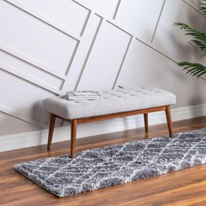 Pebble Gray 2' 7 x 13' 1 Soft Touch Shag Runner Area Rug Thick Soft Touch Fluffy & Plush Shaggy Pile