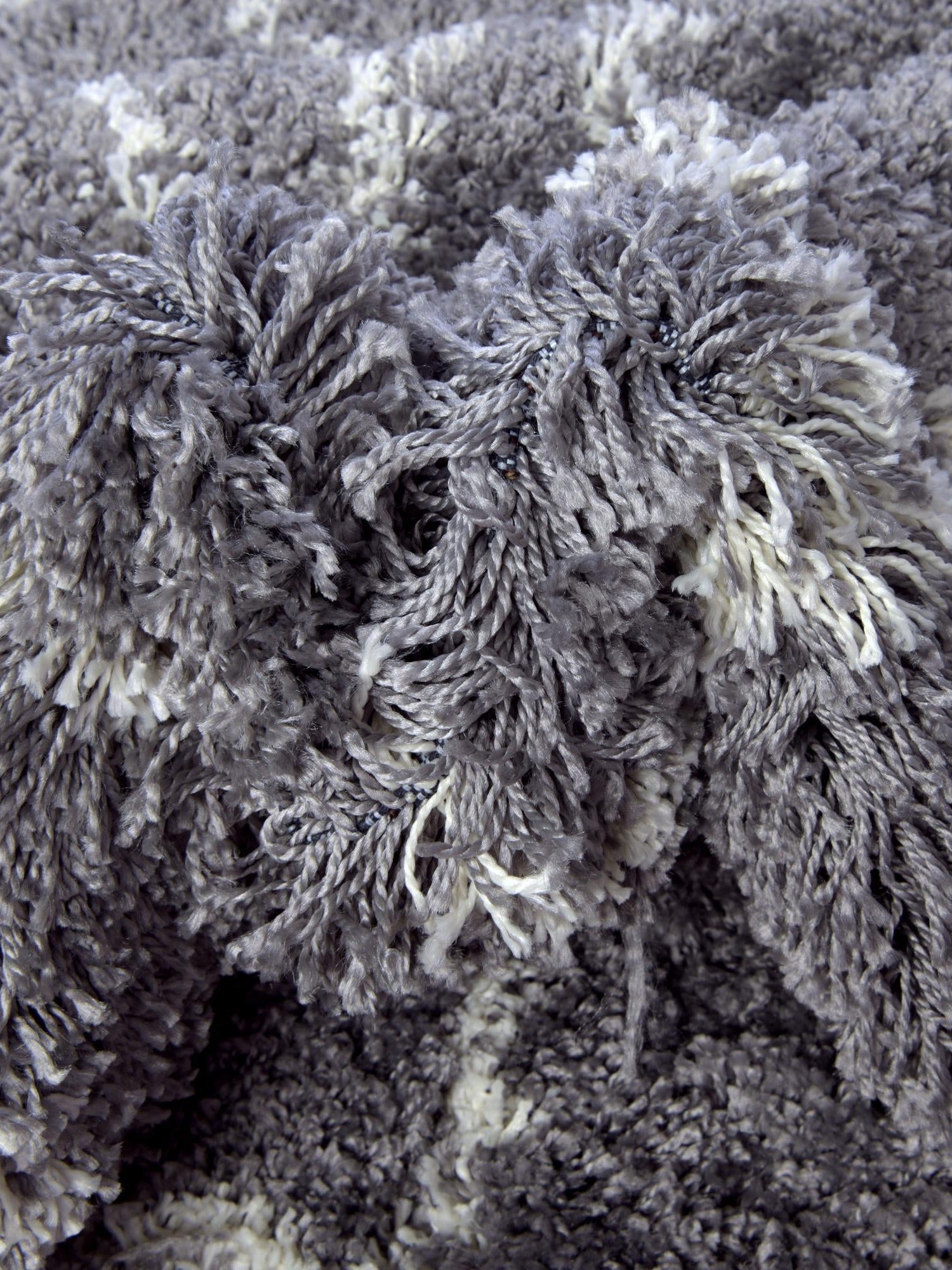 Pebble Gray 2' x 6' 7 Soft Touch Shag Runner Area Rug Thick Soft Touch Fluffy & Plush Shaggy Pile 100% Polypropylene Unique Carpet for Modern Home Interiors for Sale at Rug Engine