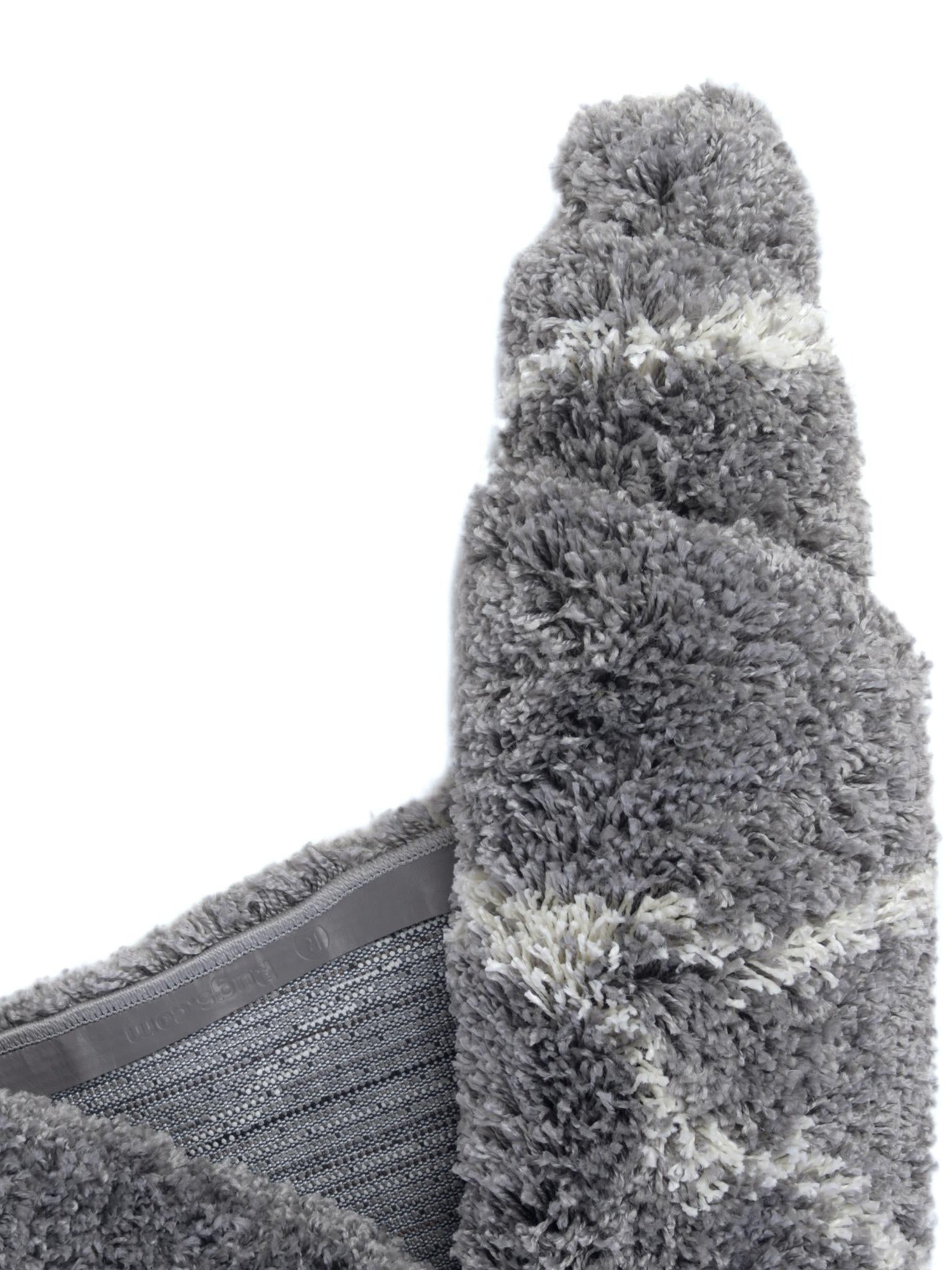 Pebble Gray 2' x 6' 7 Soft Touch Shag Runner Area Rug Thick Soft Touch Fluffy & Plush Shaggy Pile 100% Polypropylene Unique Carpet for Modern Home Interiors for Sale at Rug Engine