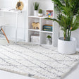 Ivory 7' 10 x 10' Soft Touch Shag Rectangle Area Rug Thick Soft Touch Fluffy & Plush Shaggy Pile