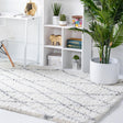 Ivory 7' 1 x 10' Soft Touch Shag Rectangle Area Rug Thick Soft Touch Fluffy & Plush Shaggy Pile 100% Polypropylene Unique Carpet for Modern Home Interiors for Sale at Rug Engine