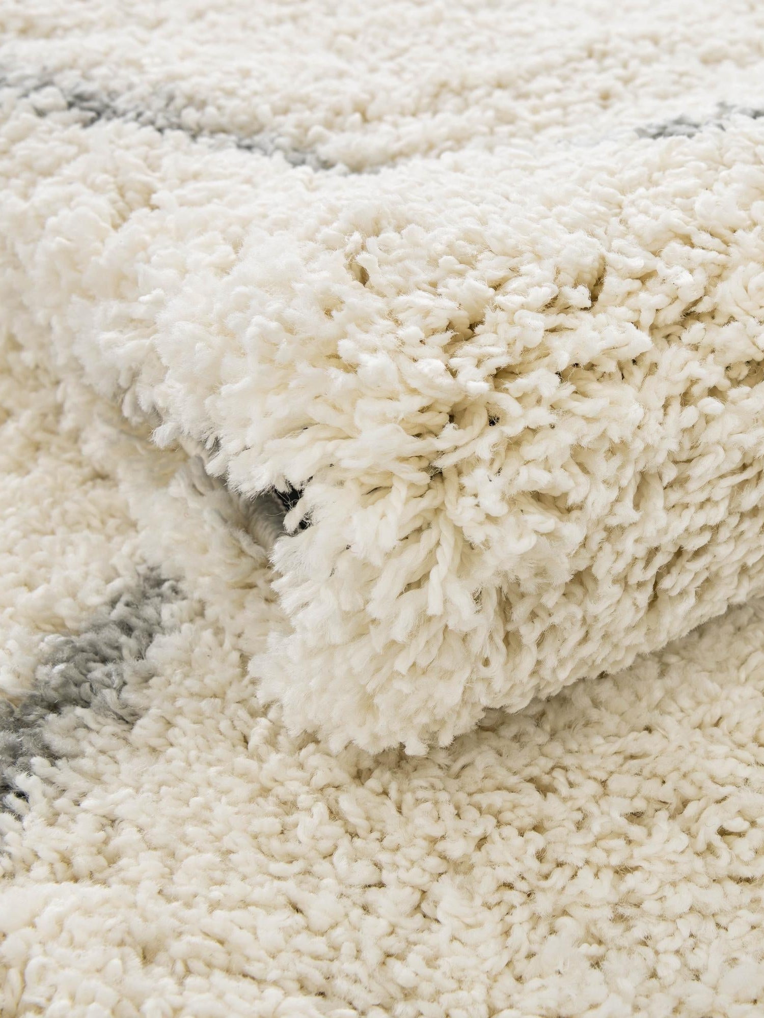 Ivory 9' 10 x 13' 1 Soft Touch Shag Rectangle Area Rug Thick Soft Touch Fluffy & Plush Shaggy Pile 100% Polypropylene Unique Carpet for Modern Home Interiors for Sale at Rug Engine
