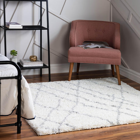 Ivory 7' 10 x 7' 10 Soft Touch Shag Square Area Rug Thick Soft Touch Fluffy & Plush Shaggy Pile 100% Polypropylene Unique Carpet for Modern Home Interiors for Sale at Rug Engine