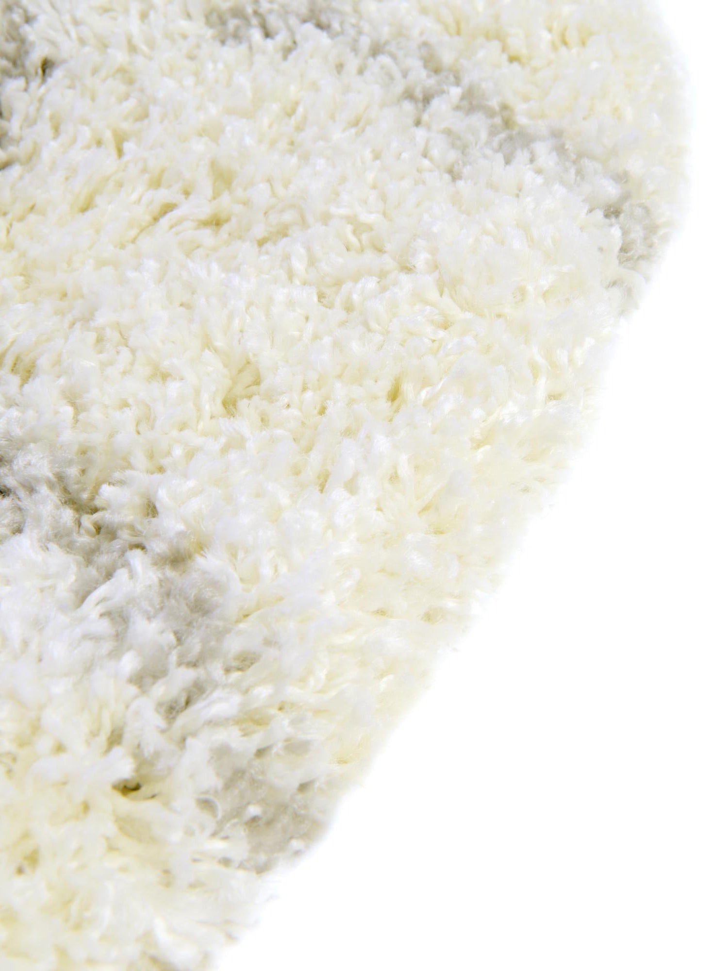 Ivory 5' 3 x 5' 3 Soft Touch Shag Round Area Rug Thick Soft Touch Fluffy & Plush Shaggy Pile 100% Polypropylene Unique Carpet for Modern Home Interiors for Sale at Rug Engine