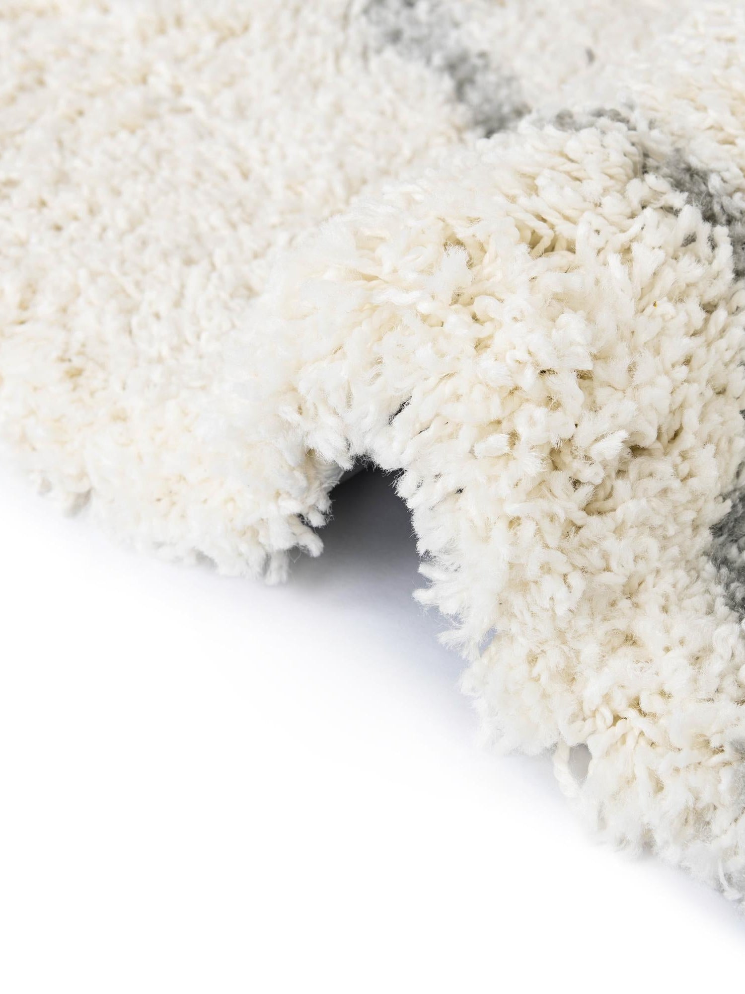 Ivory 3' 3 x 3' 3 Soft Touch Shag Round Area Rug Thick Soft Touch Fluffy & Plush Shaggy Pile 100% Polypropylene Unique Carpet for Modern Home Interiors for Sale at Rug Engine