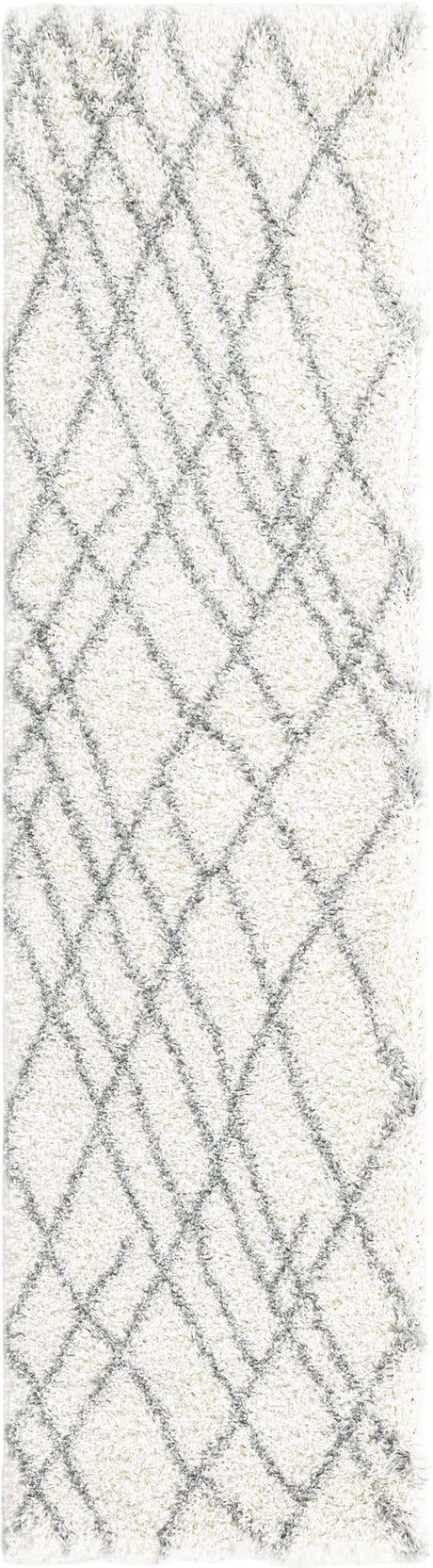 Ivory 2' 7 x 10' Soft Touch Shag Runner Area Rug Thick Soft Touch Fluffy & Plush Shaggy Pile