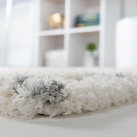 Ivory 2' 7 x 13' 1 Soft Touch Shag Runner Area Rug Thick Soft Touch Fluffy & Plush Shaggy Pile 100% Polypropylene Unique Carpet for Modern Home Interiors for Sale at Rug Engine