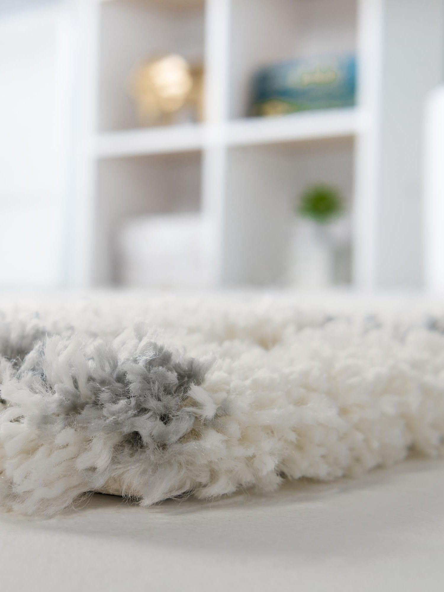 Ivory 2' x 6' 7 Soft Touch Shag Runner Area Rug Thick Soft Touch Fluffy & Plush Shaggy Pile 100% Polypropylene Unique Carpet for Modern Home Interiors for Sale at Rug Engine