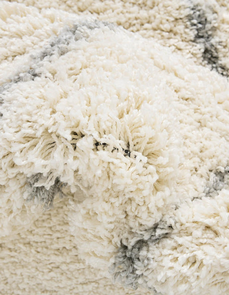 Ivory 2' x 6' 7 Soft Touch Shag Runner Area Rug Thick Soft Touch Fluffy & Plush Shaggy Pile 100% Polypropylene Unique Carpet for Modern Home Interiors for Sale at Rug Engine