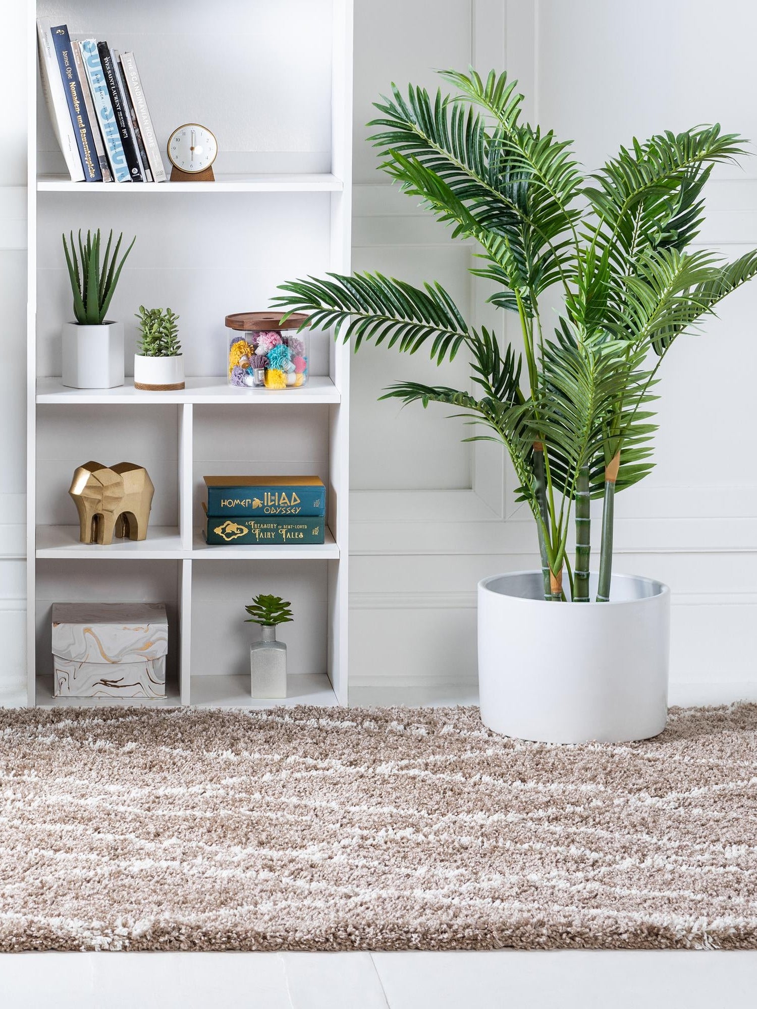 Khaki 9' 10 x 13' 1 Soft Touch Shag Rectangle Area Rug Thick Soft Touch Fluffy & Plush Shaggy Pile 100% Polypropylene Unique Carpet for Modern Home Interiors for Sale at Rug Engine