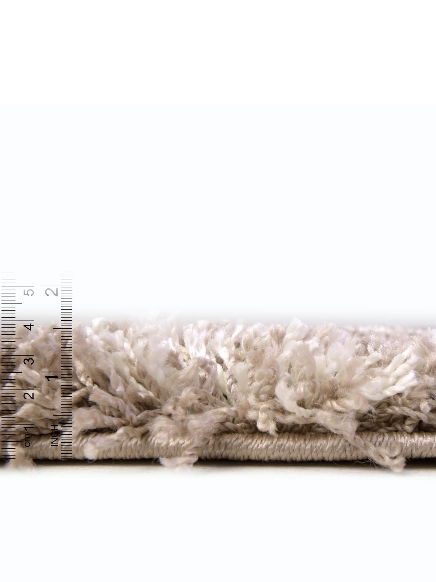 Khaki 5' 3 x 5' 3 Soft Touch Shag Round Area Rug Thick Soft Touch Fluffy & Plush Shaggy Pile 100% Polypropylene Unique Carpet for Modern Home Interiors for Sale at Rug Engine