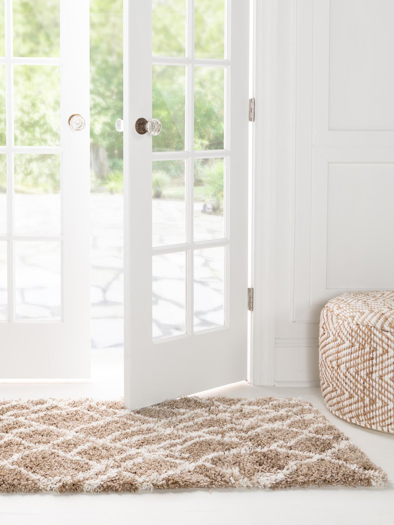 Khaki 2' 7 x 13' 1 Soft Touch Shag Runner Area Rug Thick Soft Touch Fluffy & Plush Shaggy Pile 100% Polypropylene Unique Carpet for Modern Home Interiors for Sale at Rug Engine