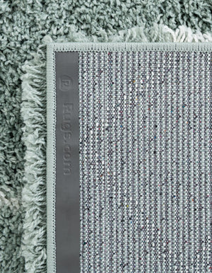 Sage Green 5' 3 x 5' 3 Soft Touch Shag Square Area Rug Thick Soft Touch Fluffy & Plush Shaggy Pile