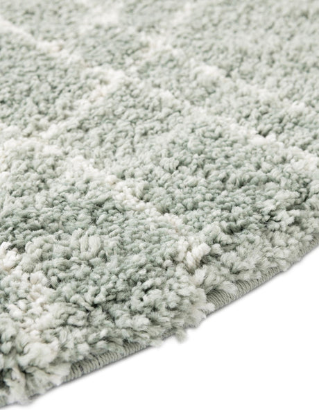 Sage Green 4' 1 x 4' 1 Soft Touch Shag Round Area Rug Thick Soft Touch Fluffy & Plush Shaggy Pile 100% Polypropylene Unique Carpet for Modern Home Interiors for Sale at Rug Engine