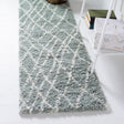 Sage Green 2' x 6' 7 Soft Touch Shag Runner Area Rug Thick Soft Touch Fluffy & Plush Shaggy Pile 100% Polypropylene Unique Carpet for Modern Home Interiors for Sale at Rug Engine