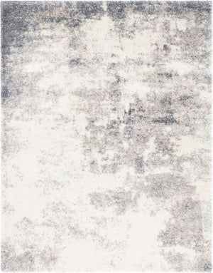Pebble Gray 7' 10 x 10' Soft Touch Shag Rectangle Area Rug Thick Soft Touch Fluffy & Plush Shaggy Pile