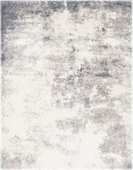 Pebble Gray 7' 10 x 10' Soft Touch Shag Rectangle Area Rug Thick Soft Touch Fluffy & Plush Shaggy Pile