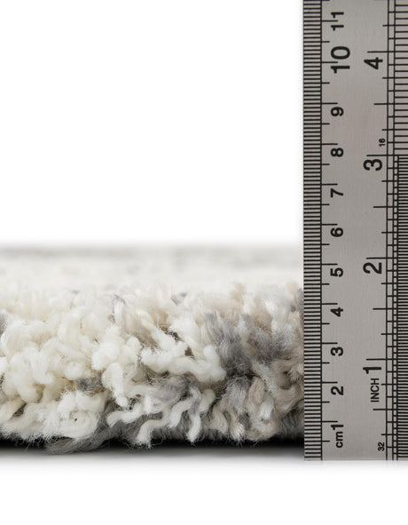 Pebble Gray 5' 3 x 8' Soft Touch Shag Rectangle Area Rug Thick Soft Touch Fluffy & Plush Shaggy Pile 100% Polypropylene Unique Carpet for Modern Home Interiors for Sale at Rug Engine