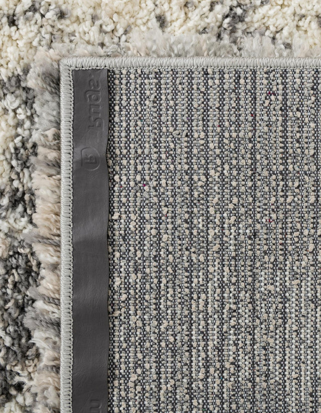 Pebble Gray 5' 3 x 8' Soft Touch Shag Rectangle Area Rug Thick Soft Touch Fluffy & Plush Shaggy Pile