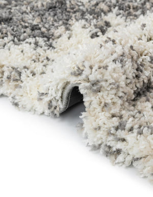 Pebble Gray 5' 3 x 8' Soft Touch Shag Rectangle Area Rug Thick Soft Touch Fluffy & Plush Shaggy Pile