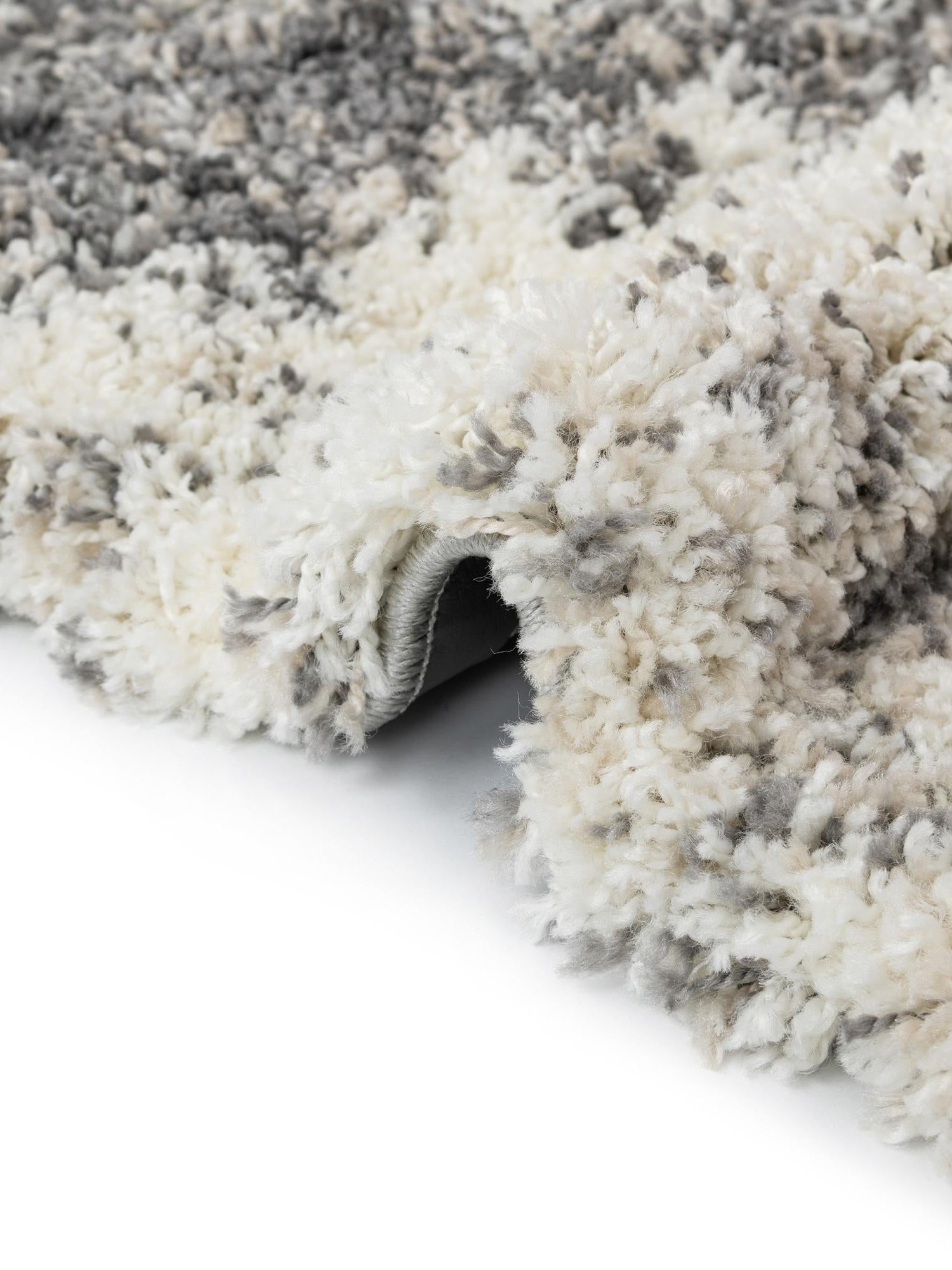 Pebble Gray 6' 1 x 9' Soft Touch Shag Rectangle Area Rug Thick Soft Touch Fluffy & Plush Shaggy Pile 100% Polypropylene Unique Carpet for Modern Home Interiors for Sale at Rug Engine