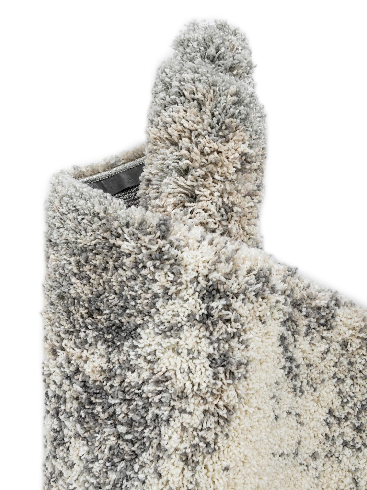 Pebble Gray 9' 10 x 13' 1 Soft Touch Shag Rectangle Area Rug Thick Soft Touch Fluffy & Plush Shaggy Pile 100% Polypropylene Unique Carpet for Modern Home Interiors for Sale at Rug Engine