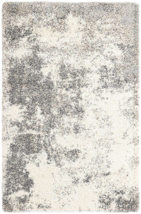 Pebble Gray 5' 3 x 8' Soft Touch Shag Rectangle Area Rug Thick Soft Touch Fluffy & Plush Shaggy Pile