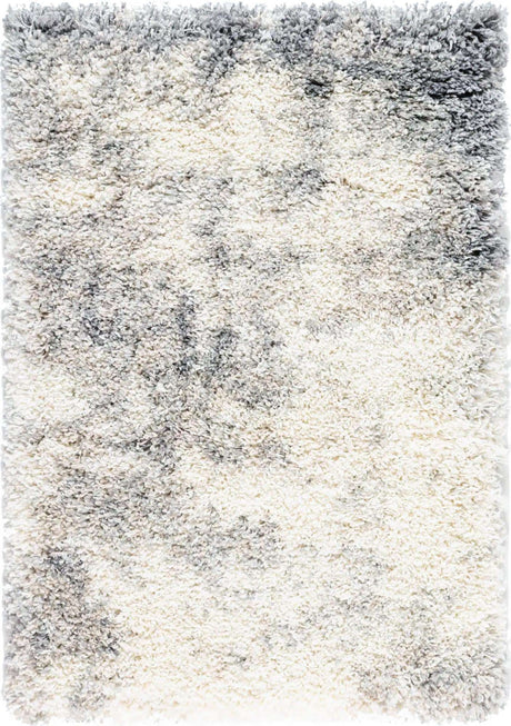 Pebble Gray 2' x 3' 1 Soft Touch Shag Rectangle Area Rug Thick Soft Touch Fluffy & Plush Shaggy Pile