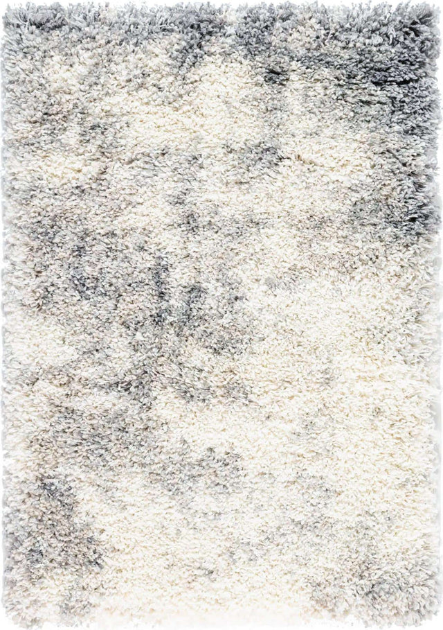 Pebble Gray 2' x 3' 1 Soft Touch Shag Rectangle Area Rug Thick Soft Touch Fluffy & Plush Shaggy Pile