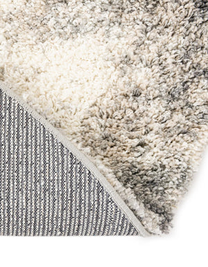 Pebble Gray 6' 1 x 6' 1 Soft Touch Shag Round Area Rug Thick Soft Touch Fluffy & Plush Shaggy Pile