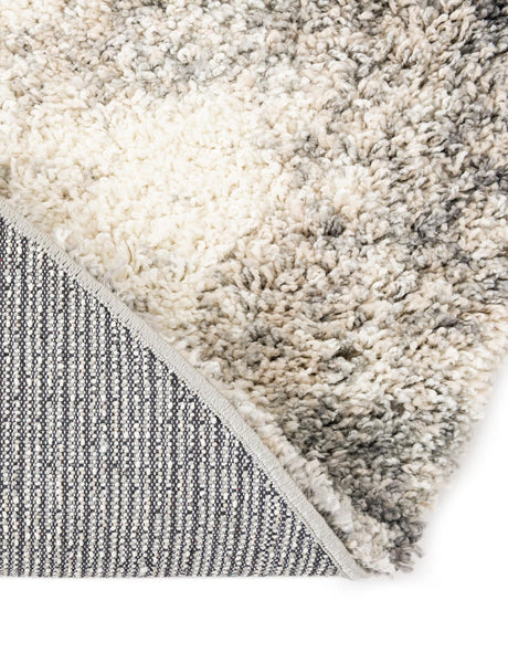 Pebble Gray 6' 1 x 6' 1 Soft Touch Shag Round Area Rug Thick Soft Touch Fluffy & Plush Shaggy Pile 100% Polypropylene Unique Carpet for Modern Home Interiors for Sale at Rug Engine
