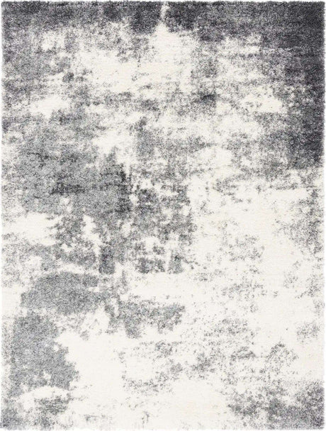 Smoke Gray 9' 10 x 13' 1 Soft Touch Shag Rectangle Area Rug Thick Soft Touch Fluffy & Plush Shaggy Pile