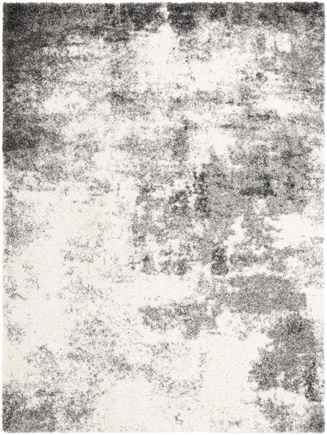 Smoke Gray 9' x 12' Soft Touch Shag Rectangle Area Rug Thick Soft Touch Fluffy & Plush Shaggy Pile