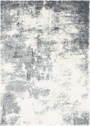 Smoke Gray 7' 10 x 11' Soft Touch Shag Rectangle Area Rug Thick Soft Touch Fluffy & Plush Shaggy Pile