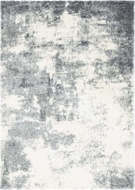 Smoke Gray 7' 10 x 11' Soft Touch Shag Rectangle Area Rug Thick Soft Touch Fluffy & Plush Shaggy Pile