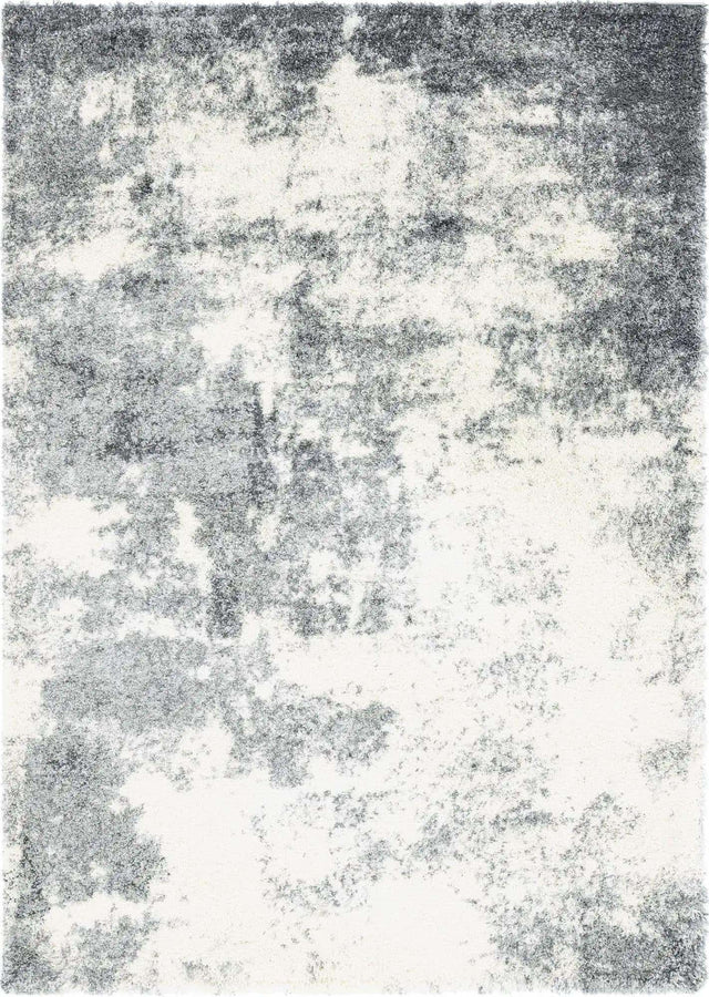 Smoke Gray 7' 10 x 11' Soft Touch Shag Rectangle Area Rug Thick Soft Touch Fluffy & Plush Shaggy Pile