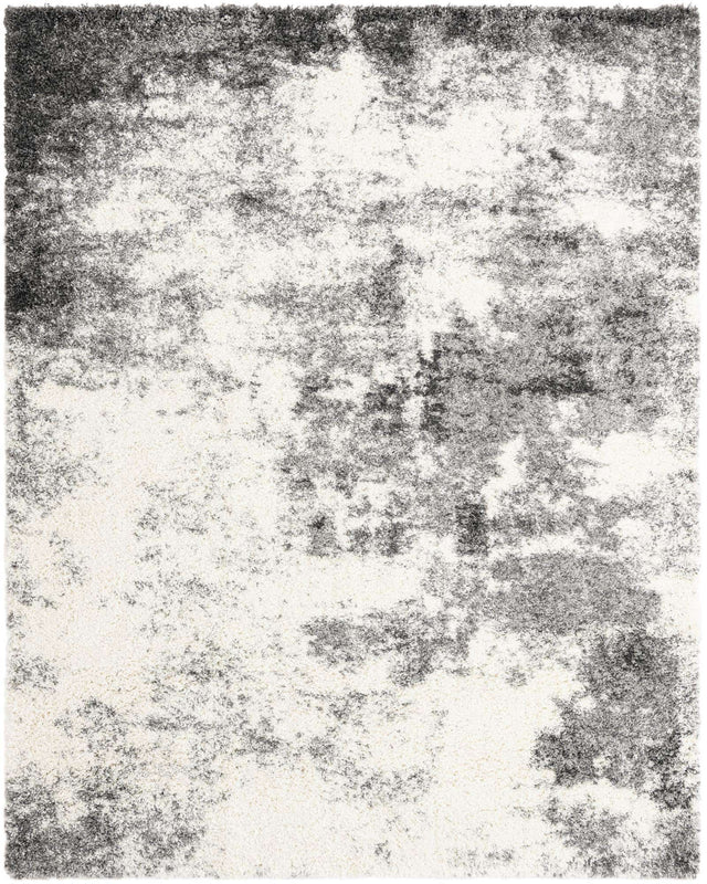 Smoke Gray 7' 10 x 10' Soft Touch Shag Rectangle Area Rug Thick Soft Touch Fluffy & Plush Shaggy Pile