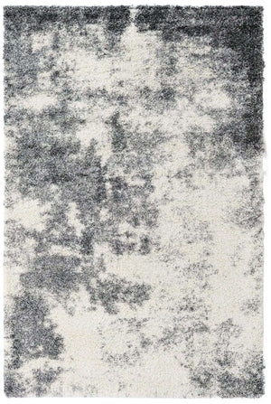 Smoke Gray 6' 1 x 9' Soft Touch Shag Rectangle Area Rug Thick Soft Touch Fluffy & Plush Shaggy Pile