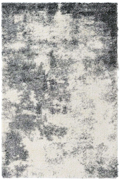 Smoke Gray 6' 1 x 9' Soft Touch Shag Rectangle Area Rug Thick Soft Touch Fluffy & Plush Shaggy Pile
