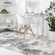 Smoke Gray 3' 3 x 5' 3 Soft Touch Shag Rectangle Area Rug Thick Soft Touch Fluffy & Plush Shaggy Pile