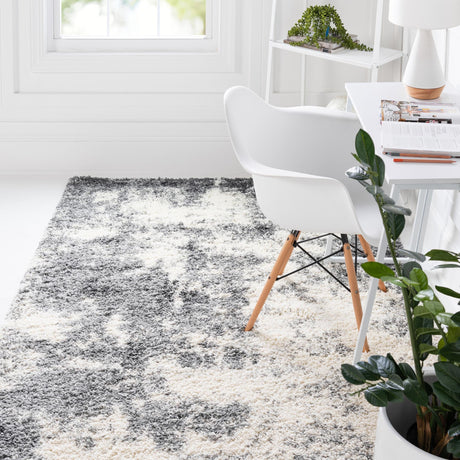 Smoke Gray 2' x 3' 1 Soft Touch Shag Rectangle Area Rug Thick Soft Touch Fluffy & Plush Shaggy Pile 100% Polypropylene Unique Carpet for Modern Home Interiors for Sale at Rug Engine