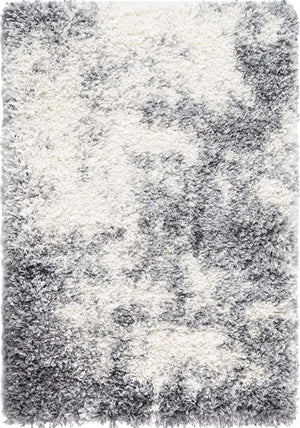 Smoke Gray 2' x 3' 1 Soft Touch Shag Rectangle Area Rug Thick Soft Touch Fluffy & Plush Shaggy Pile